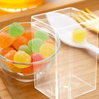 Gatuida 12 Pcs Clear Acrylic Candy Boxes with Lids - Transparent Treat Containers for Cookies, Biscuits, and - for Parties, Baby Showers, and More - Image 6