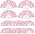 Cinrobiye 24 Pcs Baby Shower Folding Hand Fans for Guest Bear Baby Shower Hand Fans Colorful Foldable Handheld Fan for Gender Reveal Baby Shower Celebration Party Favors Supplies(Pink) by Cinrobiye