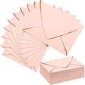Mimorou 100 Pcs A7 Invitation Envelopes Bulk for 5" x 7" Cards V Flap Foil Border Luxury Self Adhesive Mailing Envelope for Wedding Baby Shower Bridal Birthday Party(Blush Pink, Rose Gold) by Mimorou