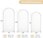 Baby Pink Arch Backdrop Cover Set of 3 Wedding Arch Covers Stretchy Backdrop Baby Shower Birthday Party 6FT 6.6FT 7.2FT Light Pink Arch Cover Spandex - Image 6