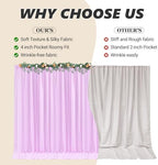 30ft x 10ft Pink Backdrop Curtains, Wrinkle-Free Sheer Chiffon Fabric Photo Backdrop Drapes for Wedding Arch Party Ceremony Stage Photography Decorations - Image 7