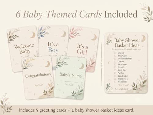 Large Empty Baby Shower Basket Kit with Cotton Rope Basket & Gift Bag - Image 6
