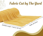 Pack of 35 Yard Chiffon Drapery Fabric, 60" Wide, Multiuse - Gold - Image 2