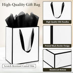 Addblu 28 Pack Bulk Luxury Gift Bags with Handles & 28 Tissue Papers - Image 3