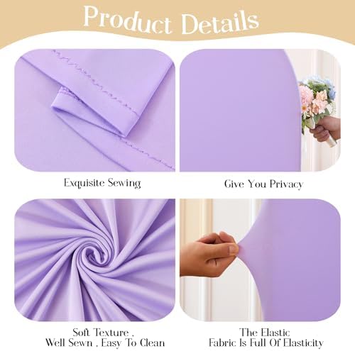 Pink Blue Purple Arch Cover 6.6FT 7.2FT 8FT Party Party Arch Covers Stretchy Backdrop Set of 3 - Image 5