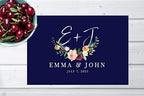 Andaz Press Custom Personalized Disposable Paper Placemats, 12 x 18 Inch, Set of 25, Navy Floral Custom, Tableware, Dining, Tabletop, Table Setting for Wedding, Bridal Shower - Image 4