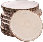 10 Pcs Natural Paulownia Wood Slices 12-13 Inches, for Centerpieces Table Decorations,Unfinished Rounds Wood for Crafts, by Unknown