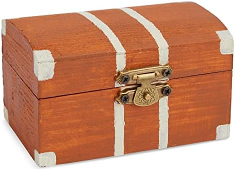 Bright Creations Baby Shower Decorations Mini Unfinished Wooden Treasure Boxes - 3.5 x 2.2 x 2 In, Brown, Pack of 24, Chest Style - Wooden Treasure Chest to Paint & Party Favors - Image 7
