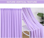 20x10ft Lavender Backdrop Curtain for Weddings, Wrinkle-Free Polyester Fabric Purple Backdrop Curtain Drapes for Birthday Party Photo Photography Decoration 5ft x 10ft,4 Panels - Image 6