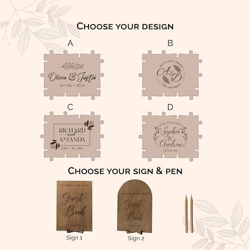 I Love You Box | Wedding Guest Book | Wedding Planning Book And Organizer | Custom Puzzle | Craft Box | Wooden Heart | 2024 Graduation Party Decorations | Party Decor | Name Puzzle | Wooden Hearts For - Image 5