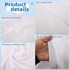 DRESSMAKER 6 Pack White Table Cloth Rectangle 70X120 Inch Fit 8FT Table - Image 5