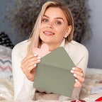 Darling Souvenir A2 Size 100 x Reply Cards Envelopes Euro V-Flap 80lbs (4 3/8 x 5 3/4) Greeting Cards Envelope Small - Packs & Colours Available - Image 4