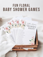 Your Main Event Prints Floral Baby in Bloom Baby Shower Games, Fun Activities for 25 Guests(Bingo, Who Knows Mommy Best, Guest Quest and Guess Who) (Pack of 2) - Image 4