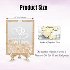 Personalized Wedding Alternative Guest Book, Custom Wooden Guest Book - Image 2