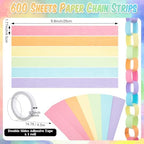 TaoBary Pastel Party Decorations 600 Sheet Paper Chain, Pastels, Same Size - Image 6