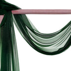 Pack of 15 Yard Chiffon Drapery Fabric, 60" Wide, Multiuse - Hunter Green - Image 6