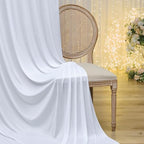 20ftx15ft White Backdrop Curtains for Wedding Party 4 Panels 5×15FT Tall - Image 5