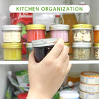 40 Pack 4 oz Mason Jars with Golden Lids and Bands - Image 5