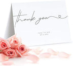 120 Heavyweight Blank Wedding Thank You Cards with Envelopes, Personalized Greetings Gratitude Letter From The New Mr and Mrs, Wedding Thank You Notes with Envelopes & Stickers (4x6 Inches) (120 Pack) - Image 6