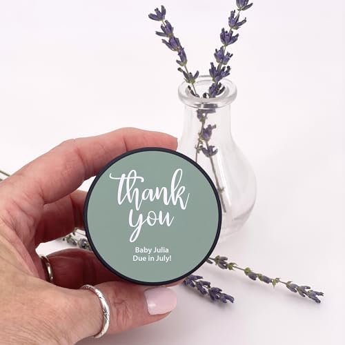 Custom Candles, Personalized Candles, Bulk Candles, Candle Favors, Baby Shower Candle Favors (Set of 10) (Black Tin), 9508837-03 - Image 4