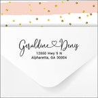 Address Stamp - Personalized Self Inking Return Address Stamper - Black Ink - Custom Wedding Stamp for Invitation Envelopes - Image 6