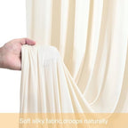 10ft x 15ft Champagne Wrinkle Free Backdrop Curtains for Wedding Party Backdrops Curtain Drapes Fabric Decorations Photo Back Drop Cloth for Baby Shower Photography Stage Reception - Image 6