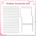 Wokceer Square Backdrop Stand White Metal Wedding Arch Stand 6.6FT x 6.6FT - Image 6