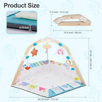 Baby Play Gym Mat with Multiple Sensory Developmental Zones for 0-18Months Babies - Image 4
