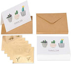 Papyrus Thank You Cards with Envelopes, Gold Border (16-Count) & Succulents (20-Count) - Image 6