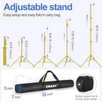 EMART Backdrop Stand 10x10FT Adjustable Back Drop Stand for Party -Gold - Image 3