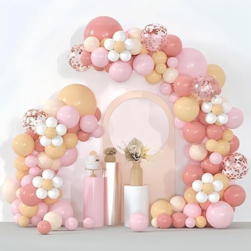 Bazen Half Balloon Arch Stand 7.5FT&6.2FT Wedding Arch Stand with Base Gold - Image 5