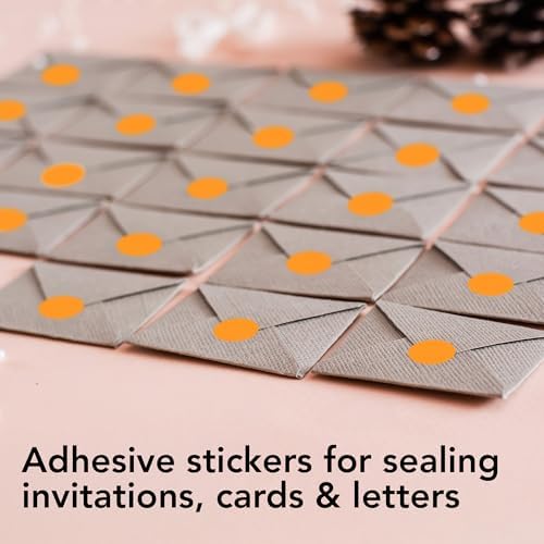 Perco Neon Orange Perforated Round Circle Dot Sticker 1/2-Inch Labels — 3 Rolls, 9,000 Stickers - Events, Tasks for Priority Flags, Urgent Marking & Action Labels, Strong Adhesive—Made in USA - Image 4