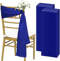 fani 60 PCS Satin Chair Sashes, 7x78 Inch, Royal Blue by fani