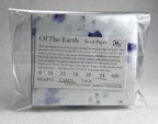 Of The Earth Handmade Paper - Wildflower Seed Paper Folding Escort Card - Place Card/Name Card/Gift Card - 3.5" x 4" - Set of 24 (04s Purple Petal) - Image 4