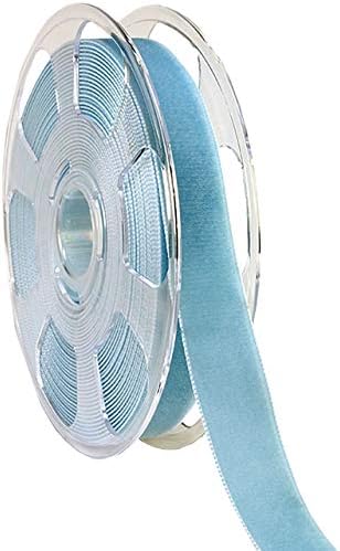 Morex Nylvalour Swiss Velvet Ribbon, Nylon, 1 inch by 11 Yards, Blue Note by MorexRibbon