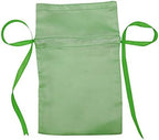Darling Souvenir 50 Satin Drawstring Gift Pouch Small Wedding Party Favors Bag - 8" x 10" inches Baby Shower Thank You Pouches- Mint Green - Image 2