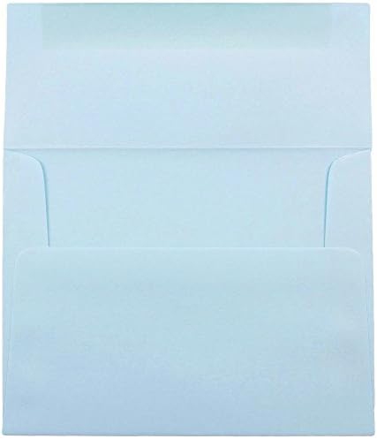 JAM PAPER A7 Premium Invitation Envelopes - 5 1/4 x 7 1/4 - Pastel Baby Blue - Bulk 1000/Carton - Image 2