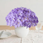 65Pcs Purple Hydrangea Artificial Flowers Bulk，Realistic Silk Fake Flowers with Stems，Faux Hydrangea Flowers for Wedding Home Decor Centerpieces Living Room Garden Party Baby Shower Decoration - Image 6