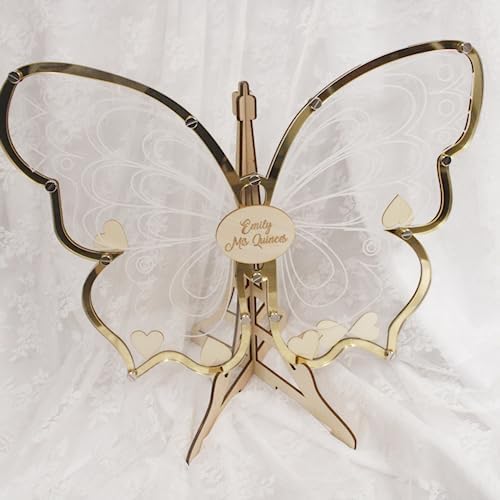 XEL Wedding Guest Book Alternative Personalized Butterfly Guest Book Alternative,for Baby Shower Sign,Graduation Party,Wedding,Birthday,Guest Book Wedding Signs Reception Decorations - Image 2