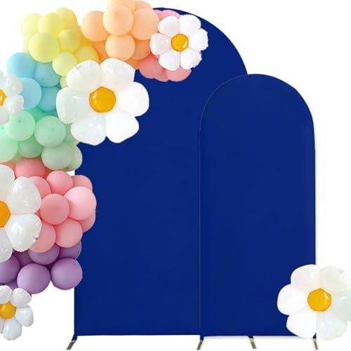 HAINARverS Set of 2 Stretchy Arch Backdrop Covers, Royal Blue, 6FT/7.2FT by HAINARverS