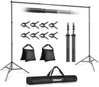 EMART Backdrop Stand 10x7FT Adjustable Back Drop Stand for Party Photoshoot by EMART