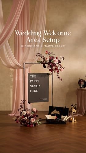 Ling's moment Artificial Pink Wedding Flowers Combo, Dusty Rose, Grand - Image 4