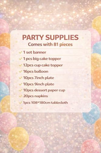 Cartoon Creatures Party Pack – Kawaii-Inspired Supplies for Birthday Magic - Image 6