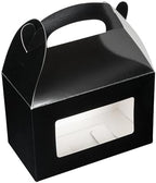Restaurantware Black Paper Gable Box Take Out Container, 100 Pack by Restaurantware