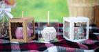 4x4x4 Caramel Apple Boxes With Hole for Sticks, 25 Pack, Clear Gift Box For Candy, Cupcakes, Macarons, Cookies, Party Favors, Bakery, Wedding, Baby Shower, Ornaments, Food Safe Crystal Clear Display - Image 4