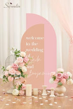 Serwalin 2Pcs Artificial Flowers Pink White Flower Silk Flowers for Wedding - Image 4