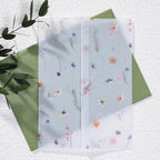 UNIQOOO 50 Pack Garden Flower Pre-Folded Vellum Jackets&Wax Seal Stickers - Baby‘s Breath - Image 6