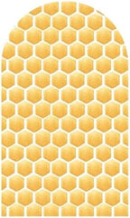Honeycomb Arched Fabric Backdrop Covers for Bee Day Party Cute Bee Arch Covers Stretchy Backdrop Baby Shower Decor Props(Cover Only) by Iydamc