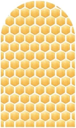 Honeycomb Arched Fabric Backdrop Covers for Bee Day Party Cute Bee Arch Covers Stretchy Backdrop Baby Shower Decor Props(Cover Only) by Iydamc