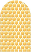 Honeycomb Arched Fabric Backdrop Covers for Bee Day Party Cute Bee Arch Covers Stretchy Backdrop Baby Shower Decor Props(Cover Only) by Iydamc